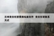 兰州竞价托管费用标准文件  竞价托管联系方式