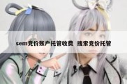 sem竞价账户托管收费  搜索竞价托管