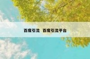 百度引流  百度引流平台