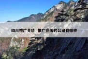 四川推广竞价  推广竞价的公司有哪些