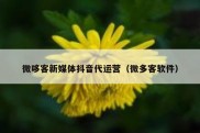 微哆客新媒体抖音代运营（微多客软件）
