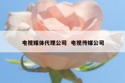 电视媒体代理公司  电视传媒公司