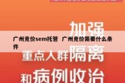 广州竞价sem托管  广州竞价需要什么条件