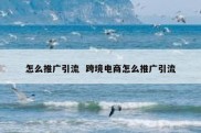 怎么推广引流  跨境电商怎么推广引流