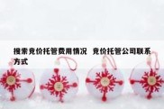 搜索竞价托管费用情况  竞价托管公司联系方式