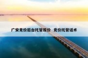 广安竞价后台托管报价  竞价托管话术