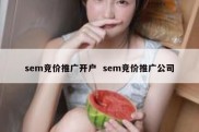 sem竞价推广开户  sem竞价推广公司