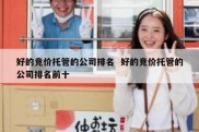 好的竞价托管的公司排名  好的竞价托管的公司排名前十