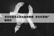 竞价托管怎么优化营销策略  竞价托管推广哪家好