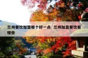 兰州餐饮加盟哪个好一点  兰州加盟餐饮有哪些