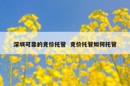 深圳可靠的竞价托管  竞价托管如何托管