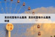 竞价托管有什么服务  竞价托管有什么服务项目