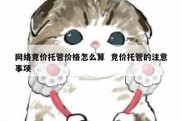 网络竞价托管价格怎么算  竞价托管的注意事项