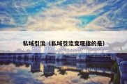 私域引流（私域引流变现指的是）