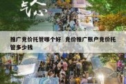 推广竞价托管哪个好  竞价推广账户竞价托管多少钱