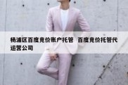 杨浦区百度竞价账户托管  百度竞价托管代运营公司