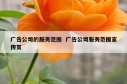 广告公司的服务范围  广告公司服务范围宣传页