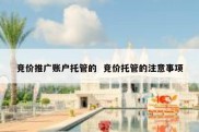 竞价推广账户托管的  竞价托管的注意事项