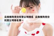 云南搜狗竞价托管公司排名  云南搜狗竞价托管公司排名第一