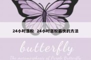 24小时涨粉  24小时涨粉最快的方法