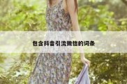 包含抖音引流微信的词条