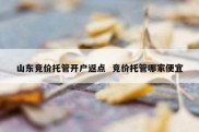 山东竞价托管开户返点  竞价托管哪家便宜