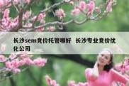 长沙sem竞价托管哪好  长沙专业竞价优化公司