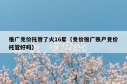 推广竞价托管了火16星（竞价推广账户竞价托管好吗）