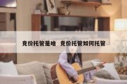 竞价托管是啥  竞价托管如何托管