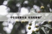 个引流拓客方法  引流拓客推广