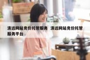 清远网站竞价托管服务  清远网站竞价托管服务平台