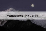 广告公司运营方案（广告公司 运营）