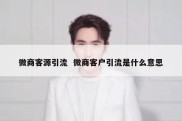 微商客源引流  微商客户引流是什么意思