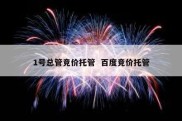 1号总管竞价托管  百度竞价托管