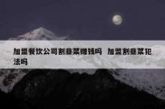 加盟餐饮公司割韭菜赚钱吗  加盟割韭菜犯法吗