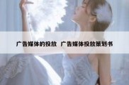 广告媒体的投放  广告媒体投放策划书