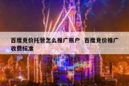 百度竞价托管怎么推广账户  百度竞价推广收费标准