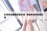 公司竞价服务托管公司  专业的竞价托管公司