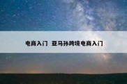 电商入门  亚马孙跨境电商入门