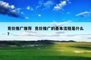 竞价推广推荐  竞价推广的基本流程是什么?