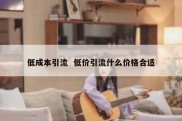 低成本引流  低价引流什么价格合适