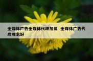 全媒体广告全媒体代理加盟  全媒体广告代理哪家好