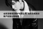 山东百度竞价账户托管公司  山东百度竞价账户托管公司电话