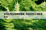 竞价托管包括哪些服务  竞价托管公司联系方式