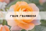 广告公司  广告公司联系方式