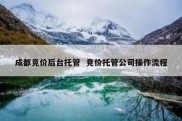 成都竞价后台托管  竞价托管公司操作流程