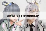 网络引流  网络引流专员是做什么的