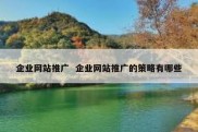企业网站推广  企业网站推广的策略有哪些