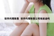 软件代理销售  软件代理销售公司有前途吗