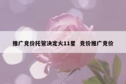 推广竞价托管决定火11星  竞价推广竞价